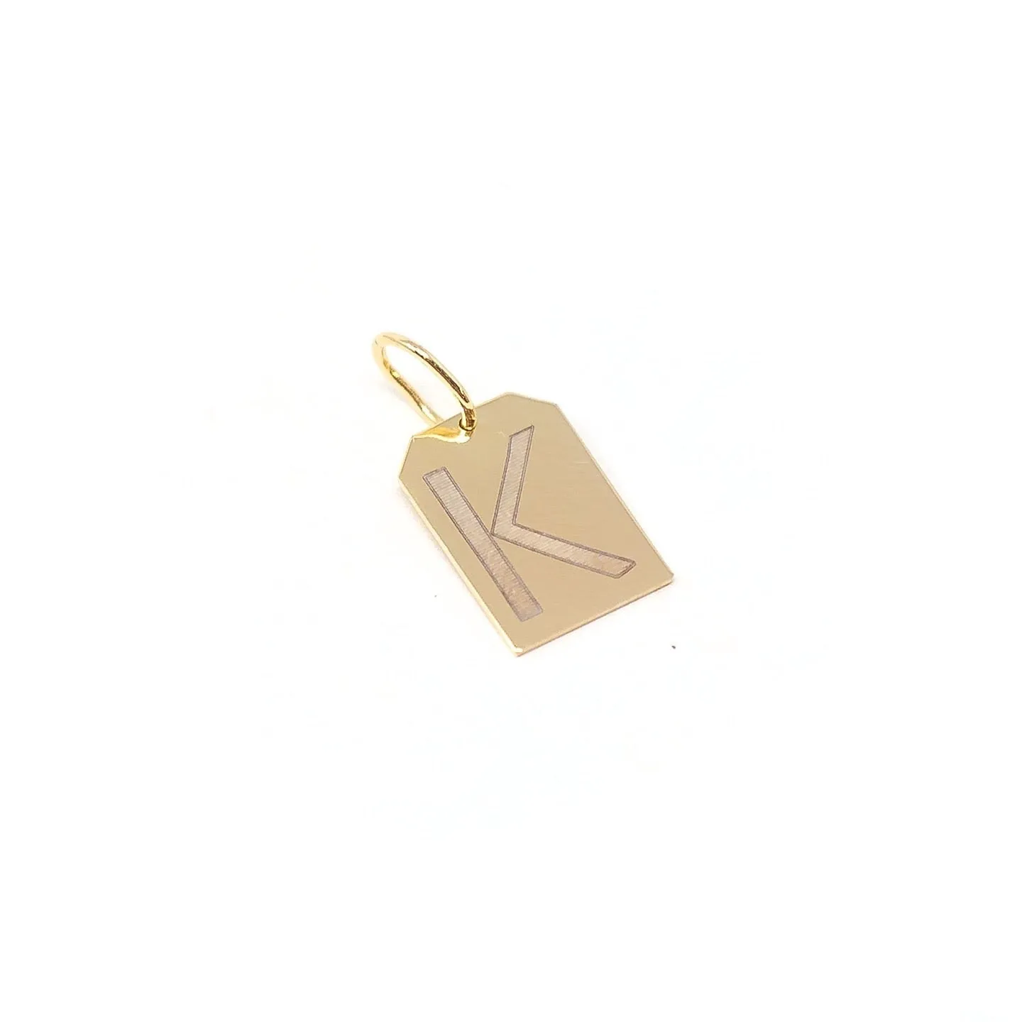 Custom Laser Engraved Tag Charm Necklace sold by The Sis Kiss product image thumbnail 2