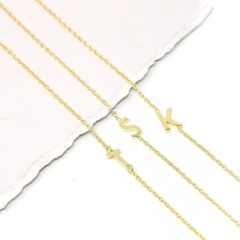 Initial Gold Bracelet sold by The Sis Kiss