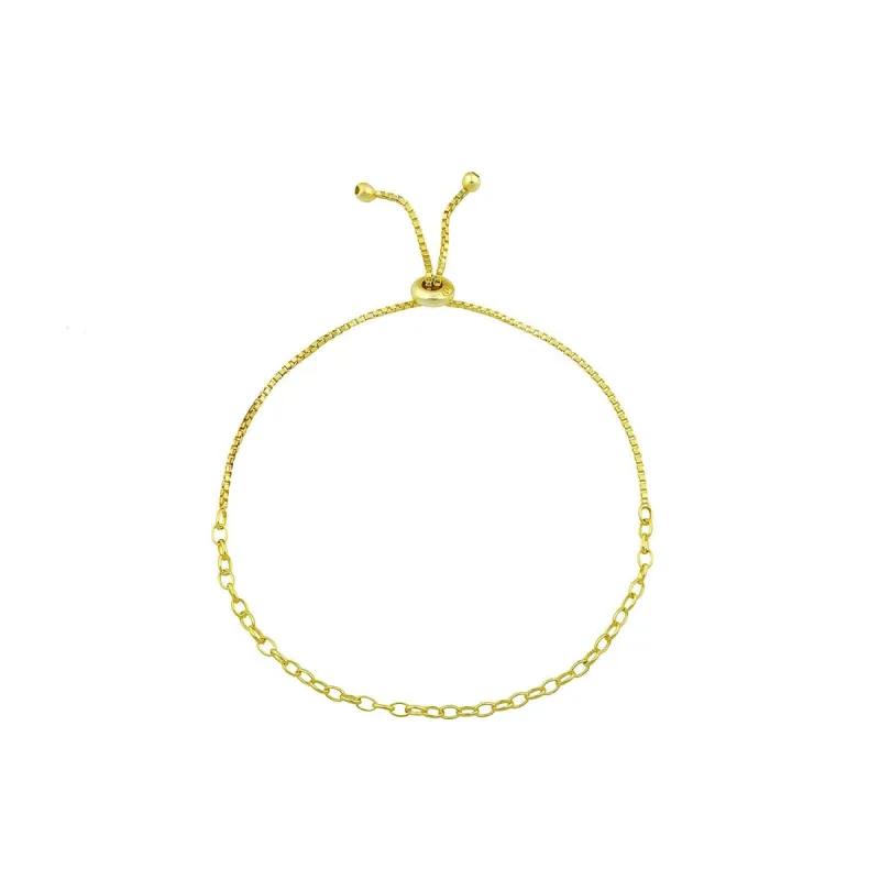 Gold Links Adjustable Bracelets sold by The Sis Kiss
