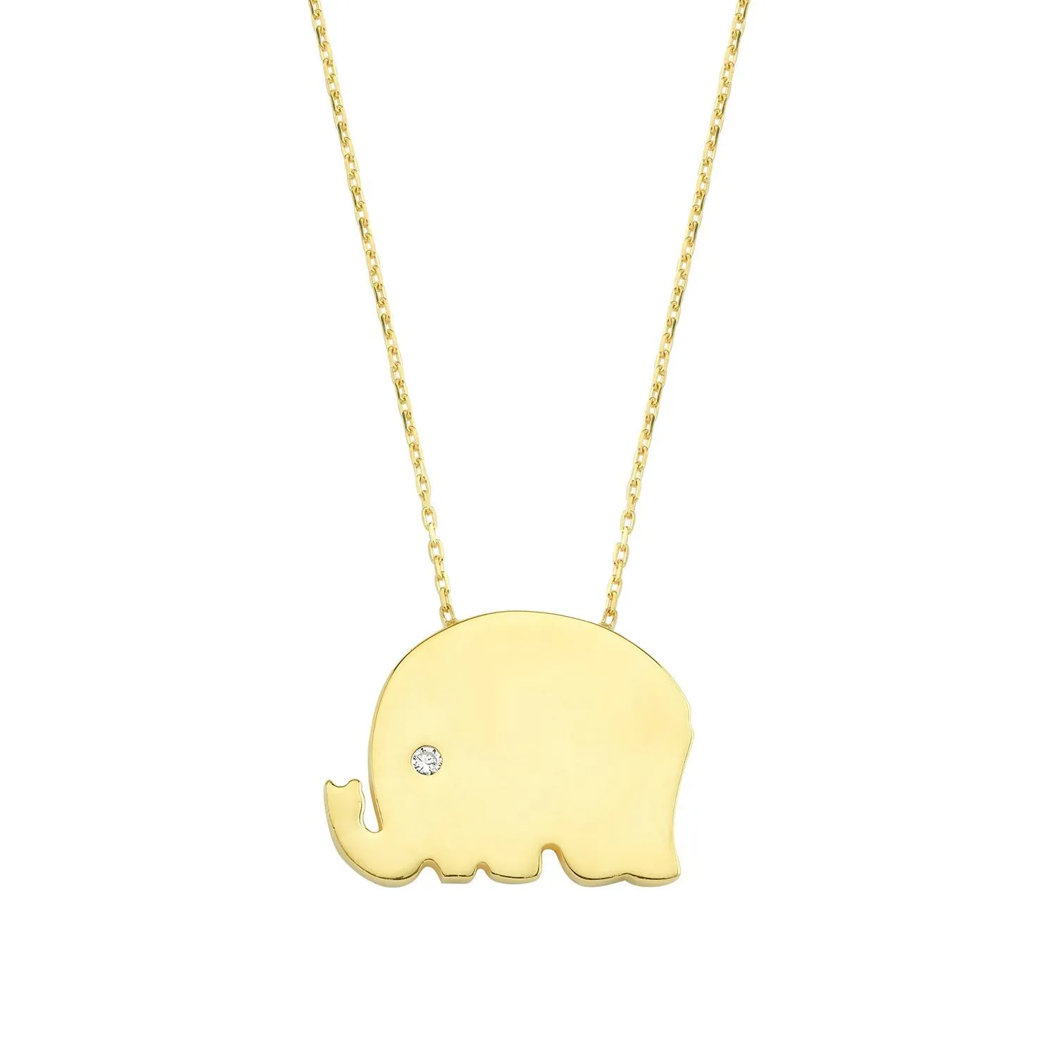 Lucky Elephant Pendant Necklace sold by The Sis Kiss