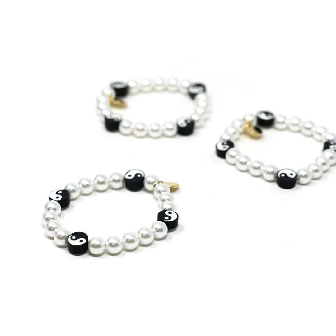 Yin Yang Pearl and Bead Necklace or Bracelet sold by The Sis Kiss product image thumbnail 3