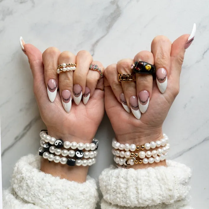 Yin Yang Pearl and Bead Necklace or Bracelet sold by The Sis Kiss product image thumbnail 2