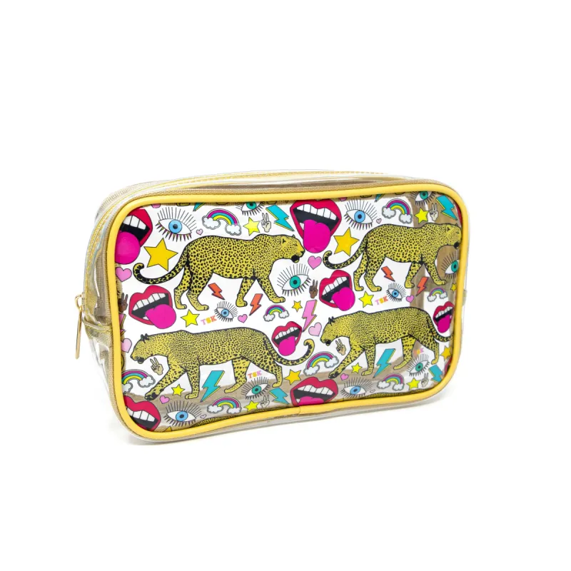 The Sis Kiss Graphic Cosmetic Bag sold by The Sis Kiss