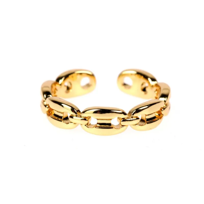 Anchor Chain Adjustable Ring sold by The Sis Kiss