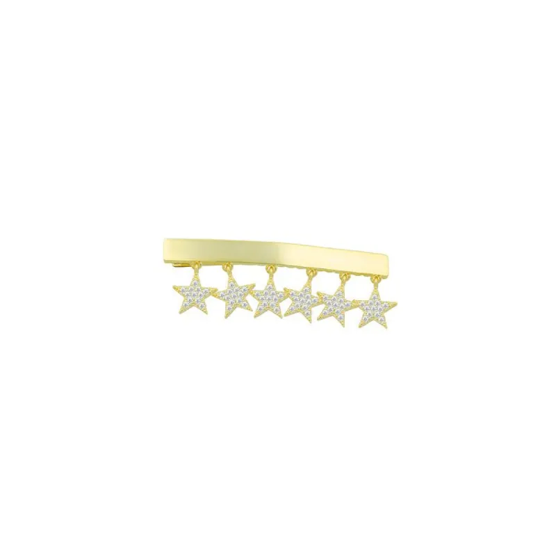 Six Crystal Stars Barrette sold by The Sis Kiss