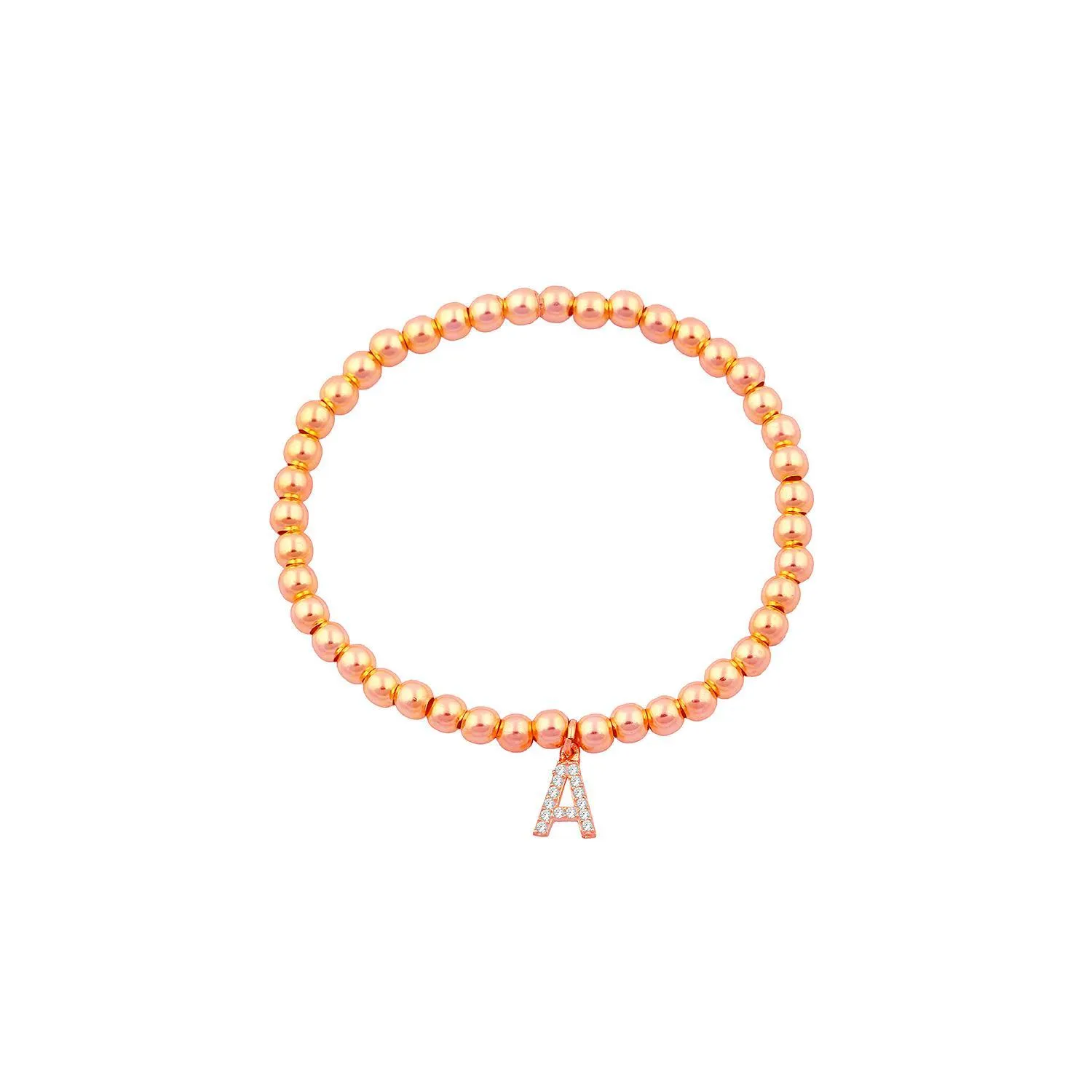 Classic Beaded Initial Bracelet sold by The Sis Kiss product image thumbnail 3