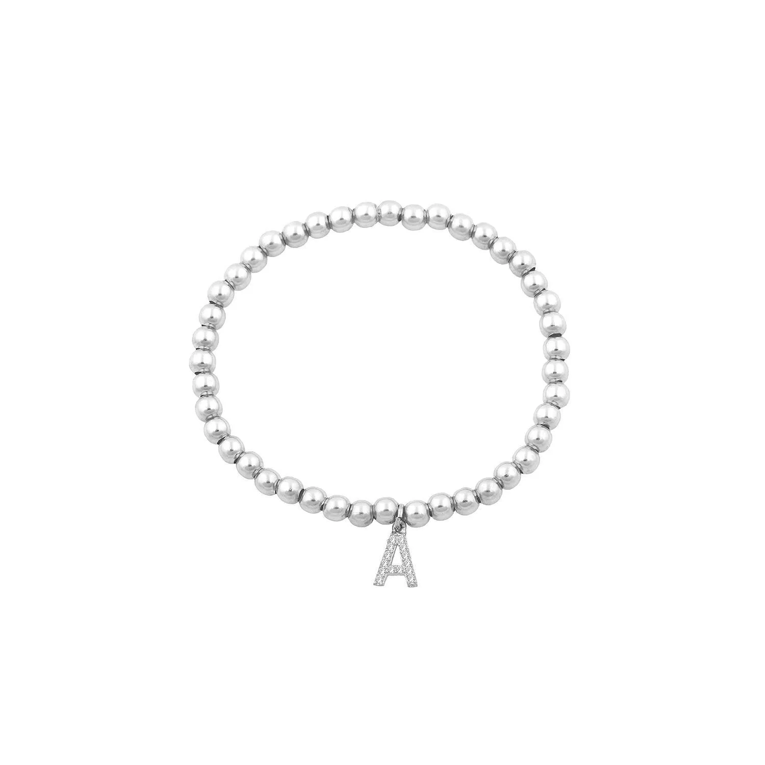 Classic Beaded Initial Bracelet sold by The Sis Kiss product image thumbnail 2