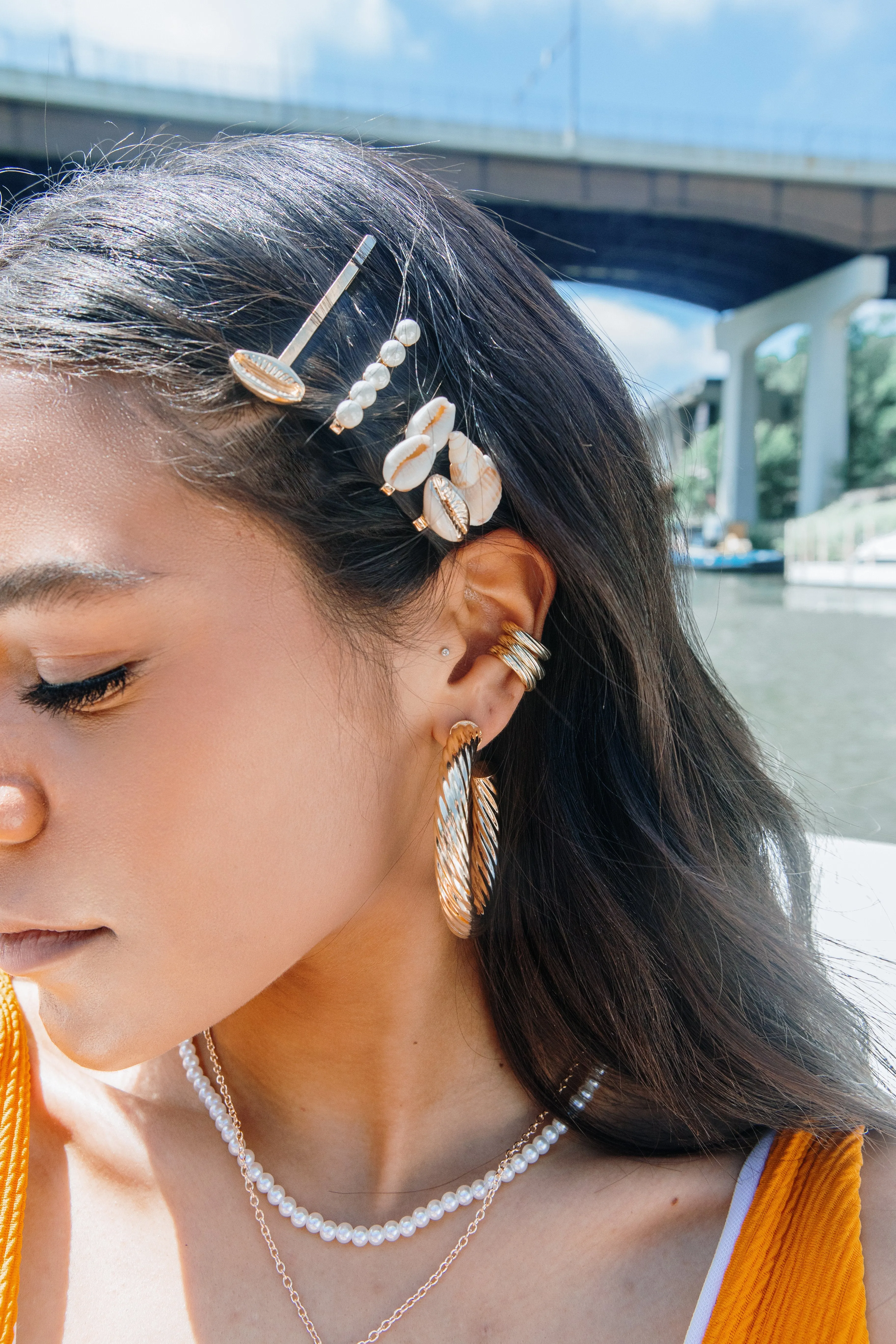 Gold Ear Cuff sold by The Sis Kiss product image thumbnail 2