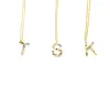 Dainty Jeweled Initial Necklace sold by The Sis Kiss