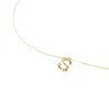 Dainty Jeweled Initial Necklace sold by The Sis Kiss