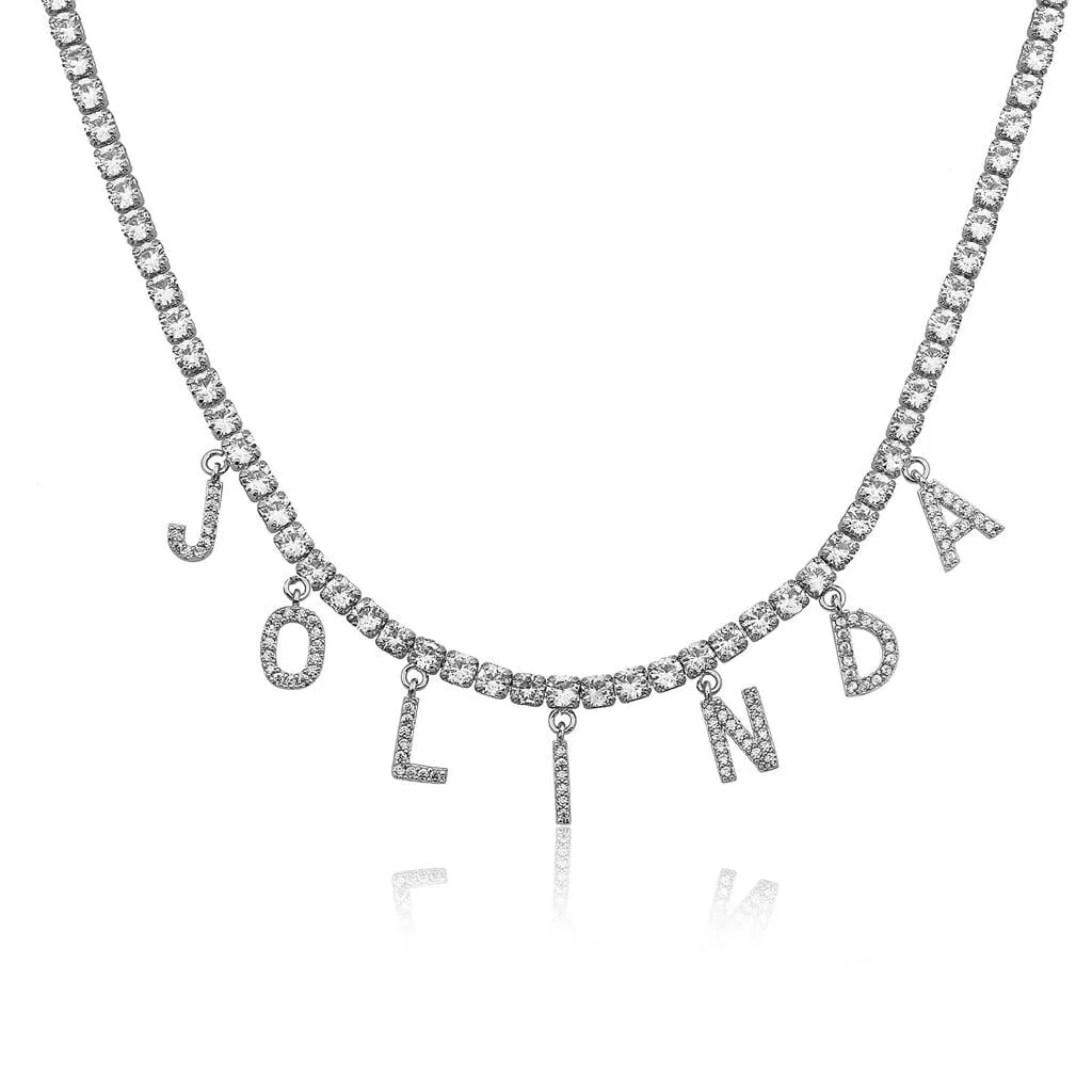 Custom Crystal Name Necklace sold by The Sis Kiss product image thumbnail 5