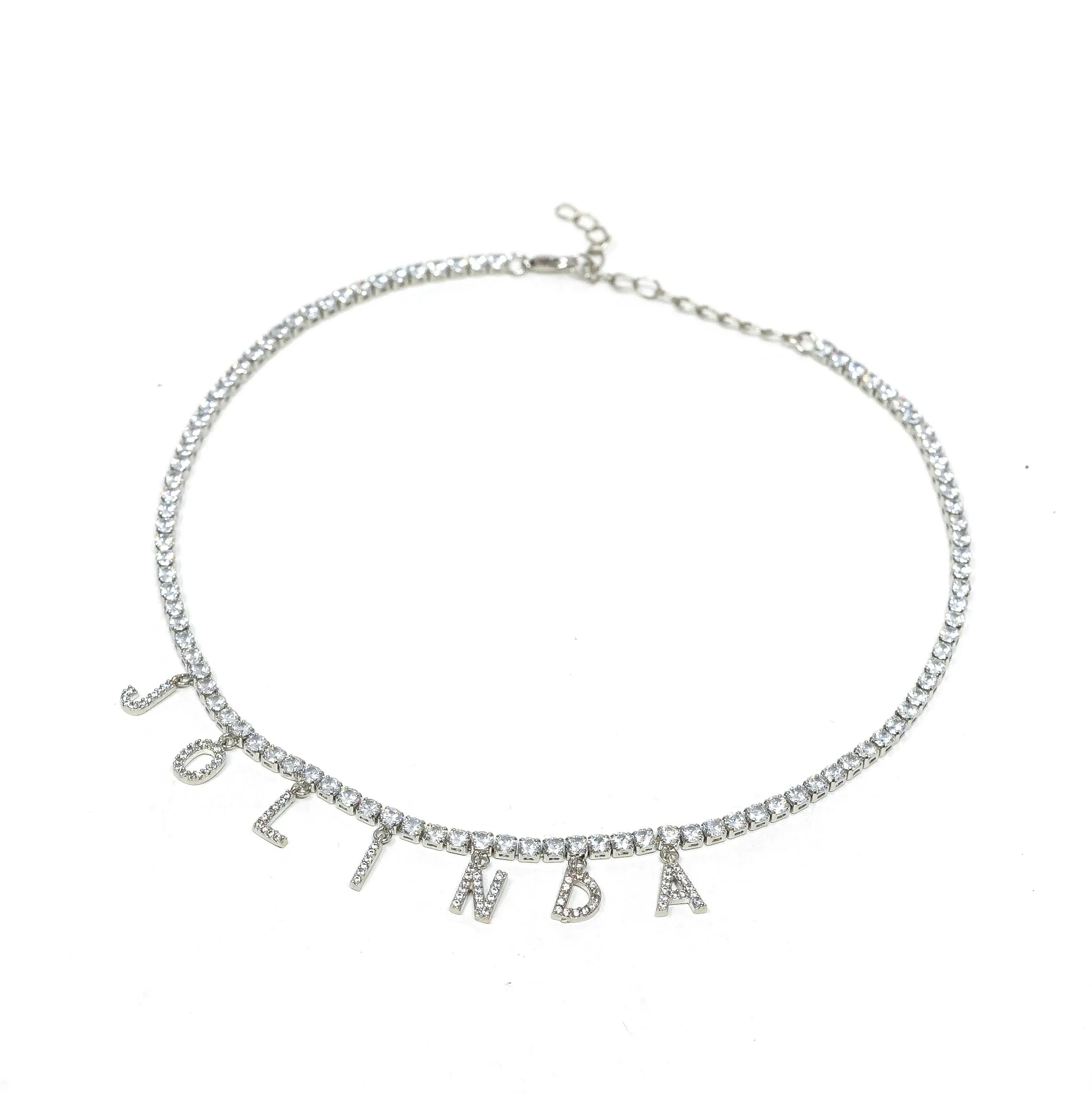Custom Crystal Name Necklace sold by The Sis Kiss