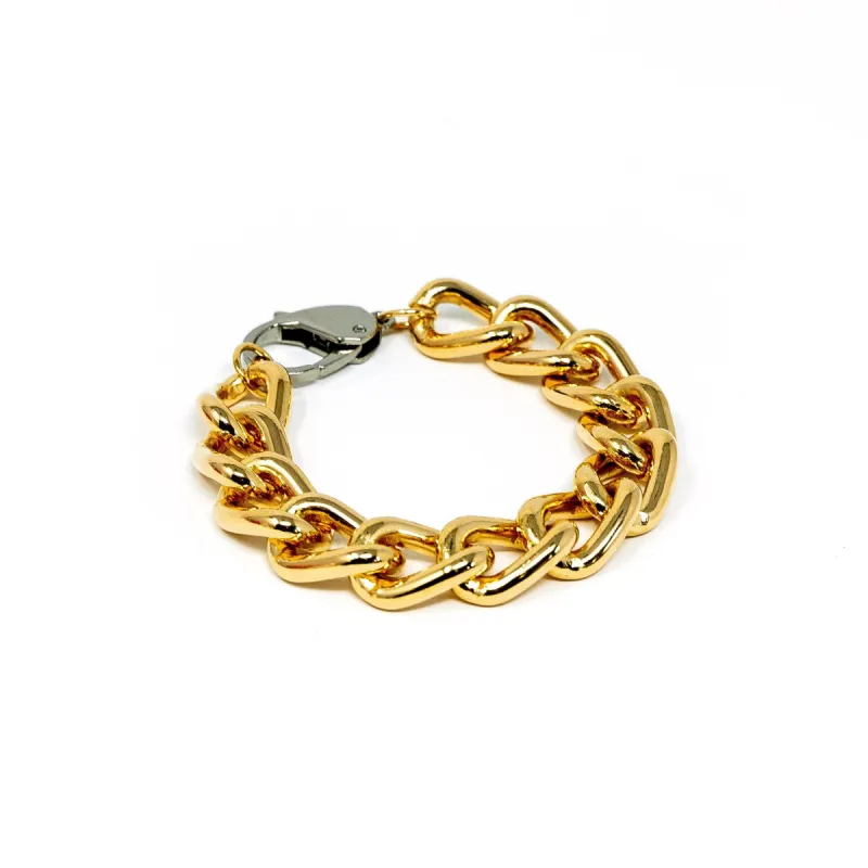 Bold Gold Chain Link Bracelet sold by The Sis Kiss