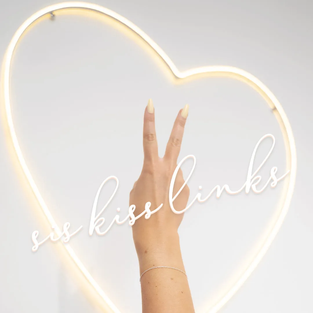 Sis Kiss Links Permanent Jewelry sold by The Sis Kiss