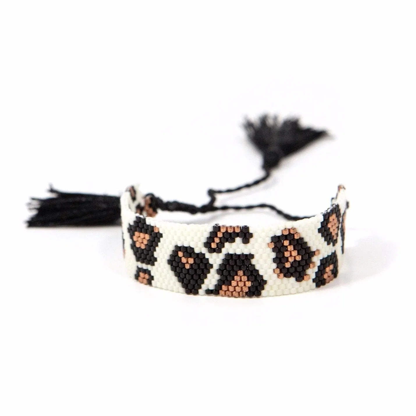 Leopard Beaded Adjustable Bracelets sold by The Sis Kiss