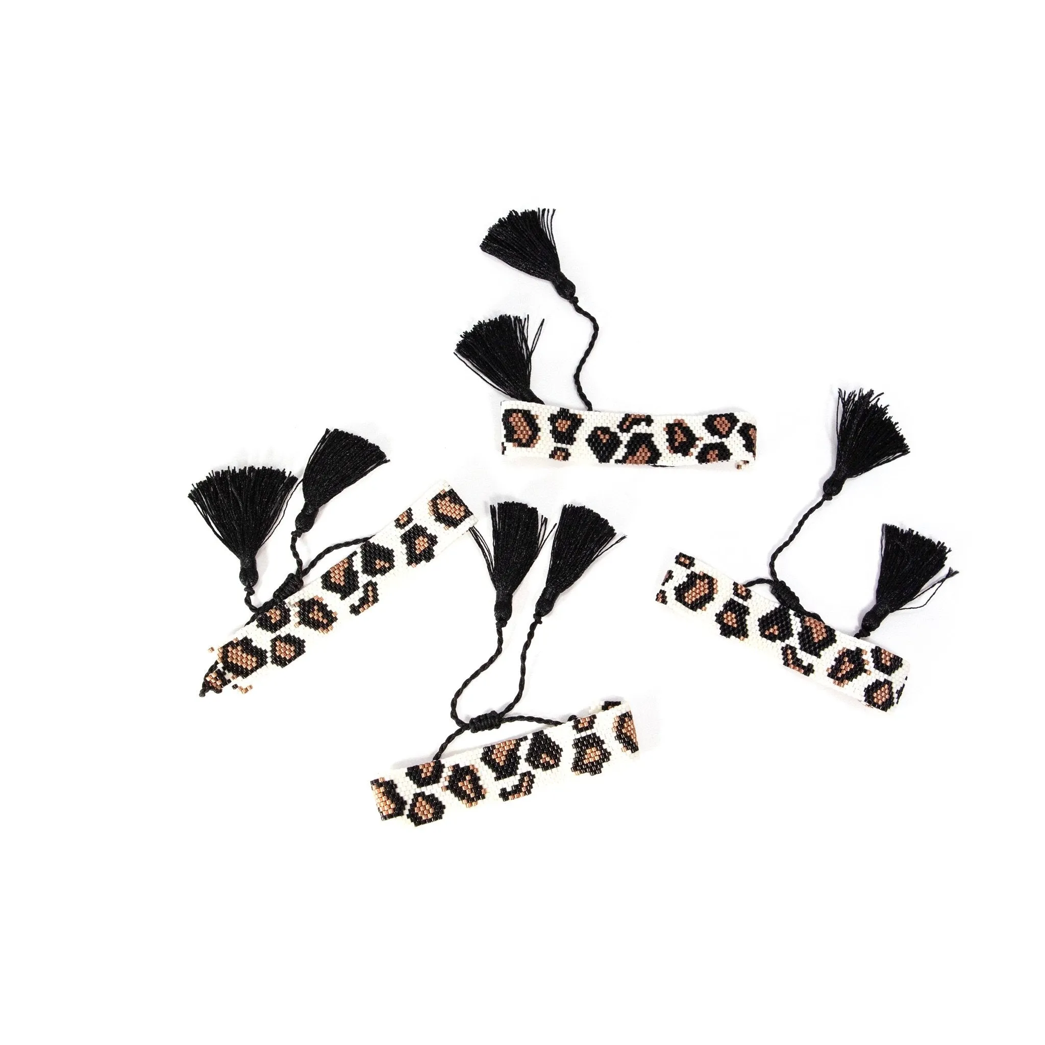 Leopard Beaded Adjustable Bracelets sold by The Sis Kiss product image thumbnail 4