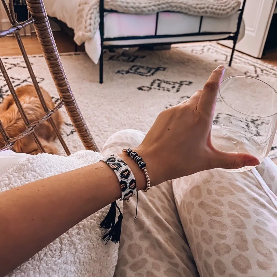 Leopard Beaded Adjustable Bracelets sold by The Sis Kiss product image thumbnail 2