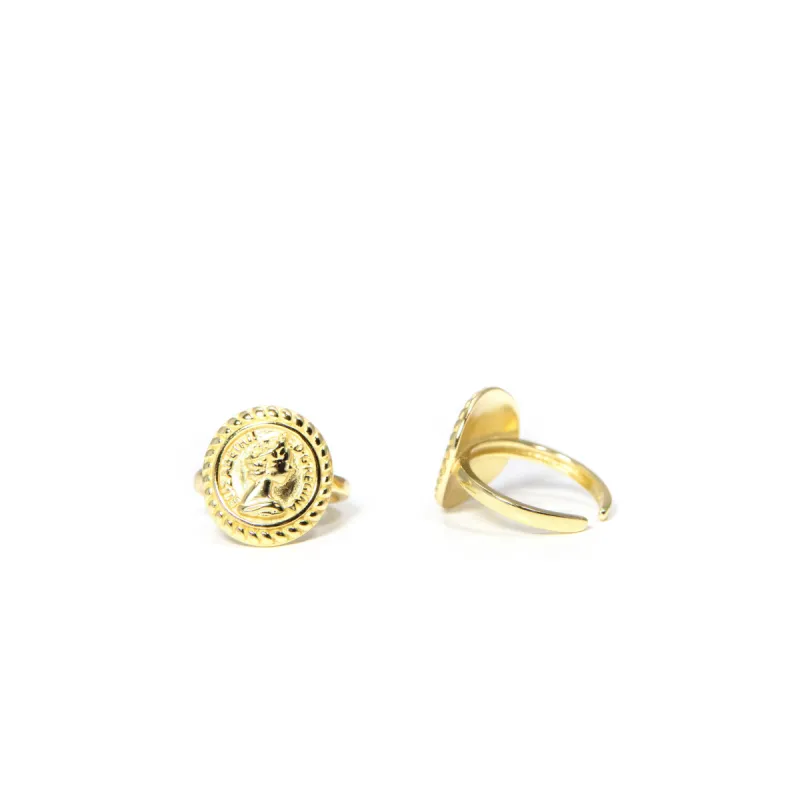 Adjustable Coin Ring sold by The Sis Kiss