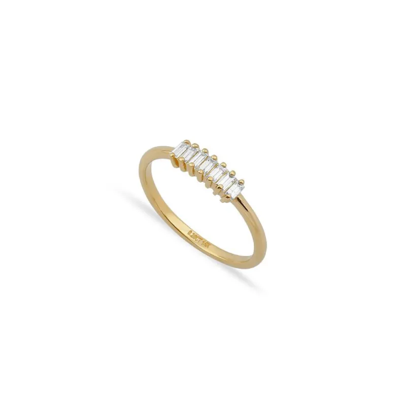 TSK DeLancey Diamond Baguettes Ring sold by The Sis Kiss
