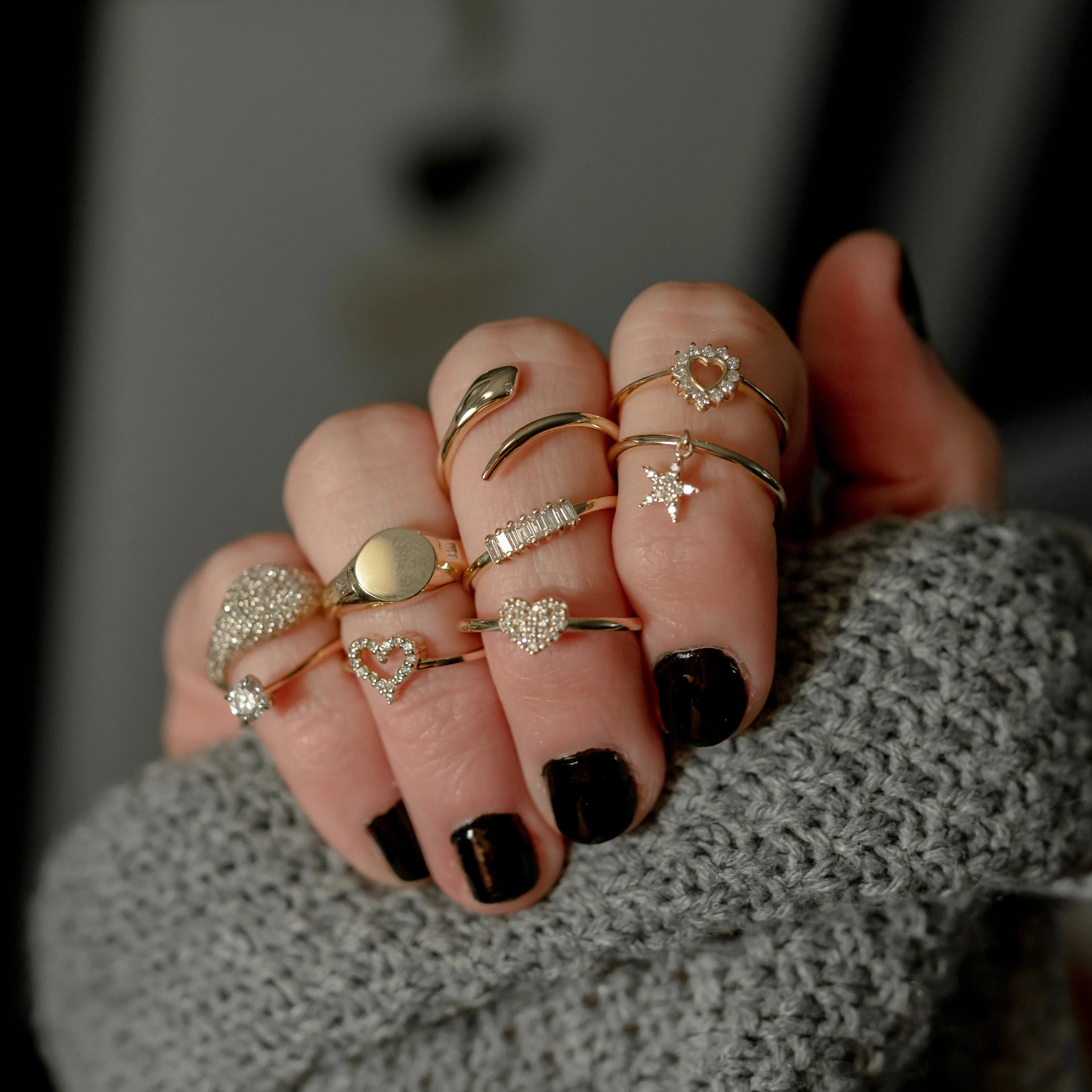 TSK Downing Street Diamonds Pinky Ring sold by The Sis Kiss product image thumbnail 4