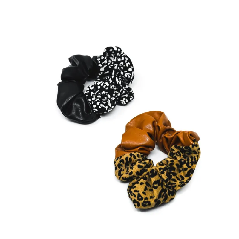 Leopard Print Scrunchies sold by The Sis Kiss