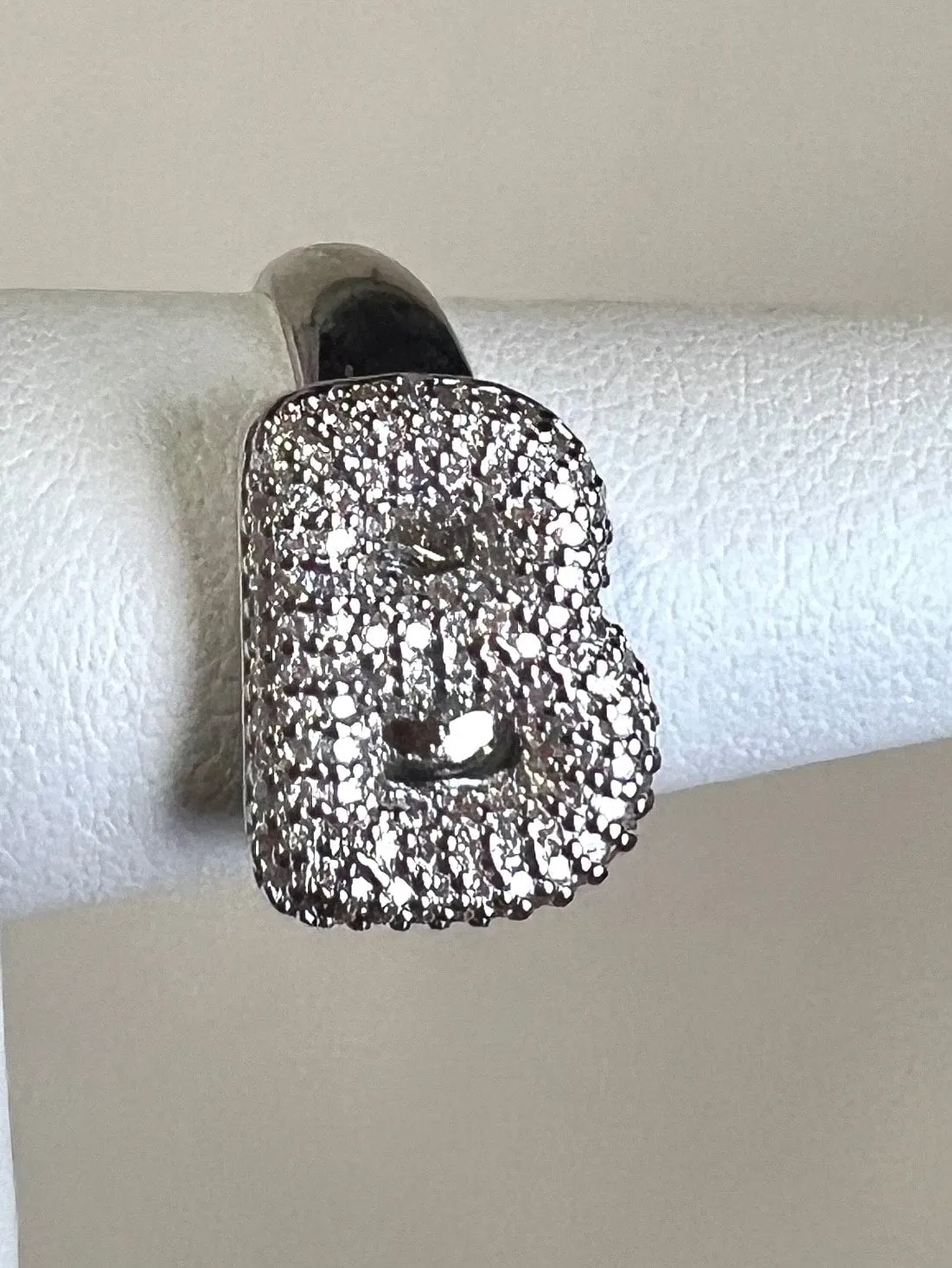 Bubble Letter Initial Ring sold by The Sis Kiss