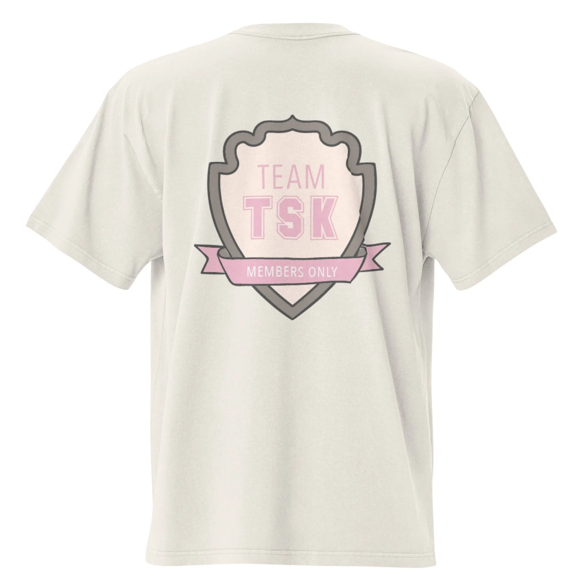 Team TSK Oversized faded t-shirt sold by The Sis Kiss product image thumbnail 3