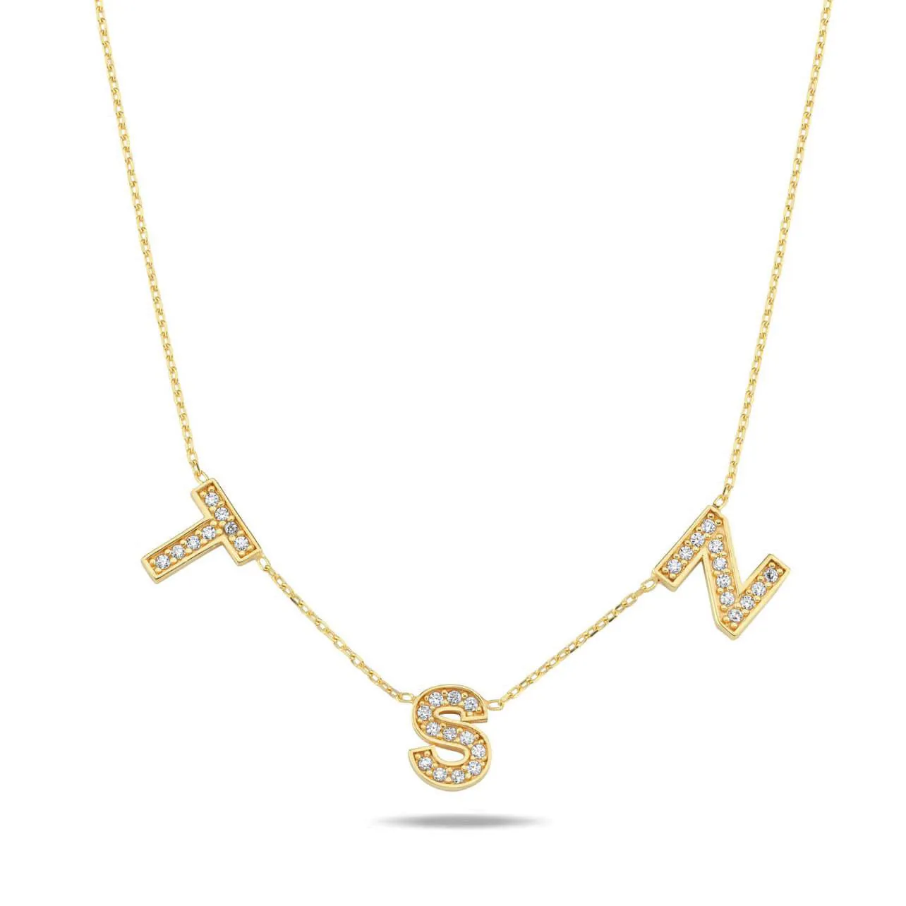 It’s All in a Name® *Bold* Personalized Necklace sold by The Sis Kiss product image thumbnail 2