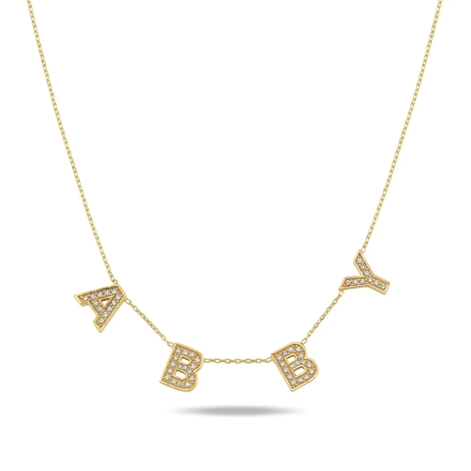 It’s All in a Name® *Bold* Personalized Necklace sold by The Sis Kiss