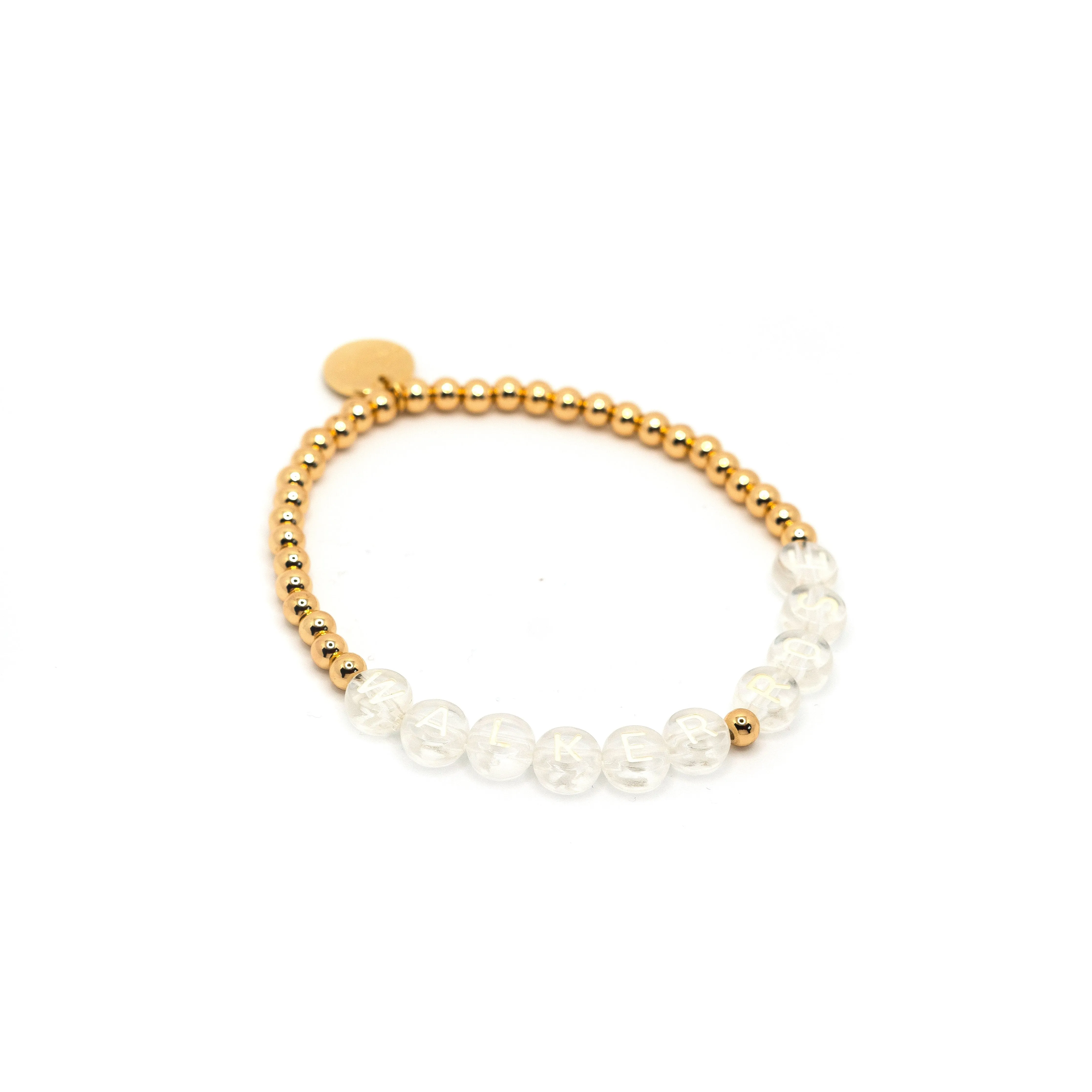 Customized Clear Beaded Bracelet sold by The Sis Kiss