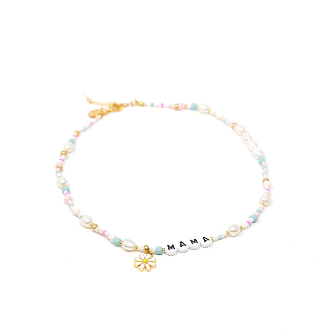 Customized Pastels and Pearls Beaded Necklace sold by The Sis Kiss
