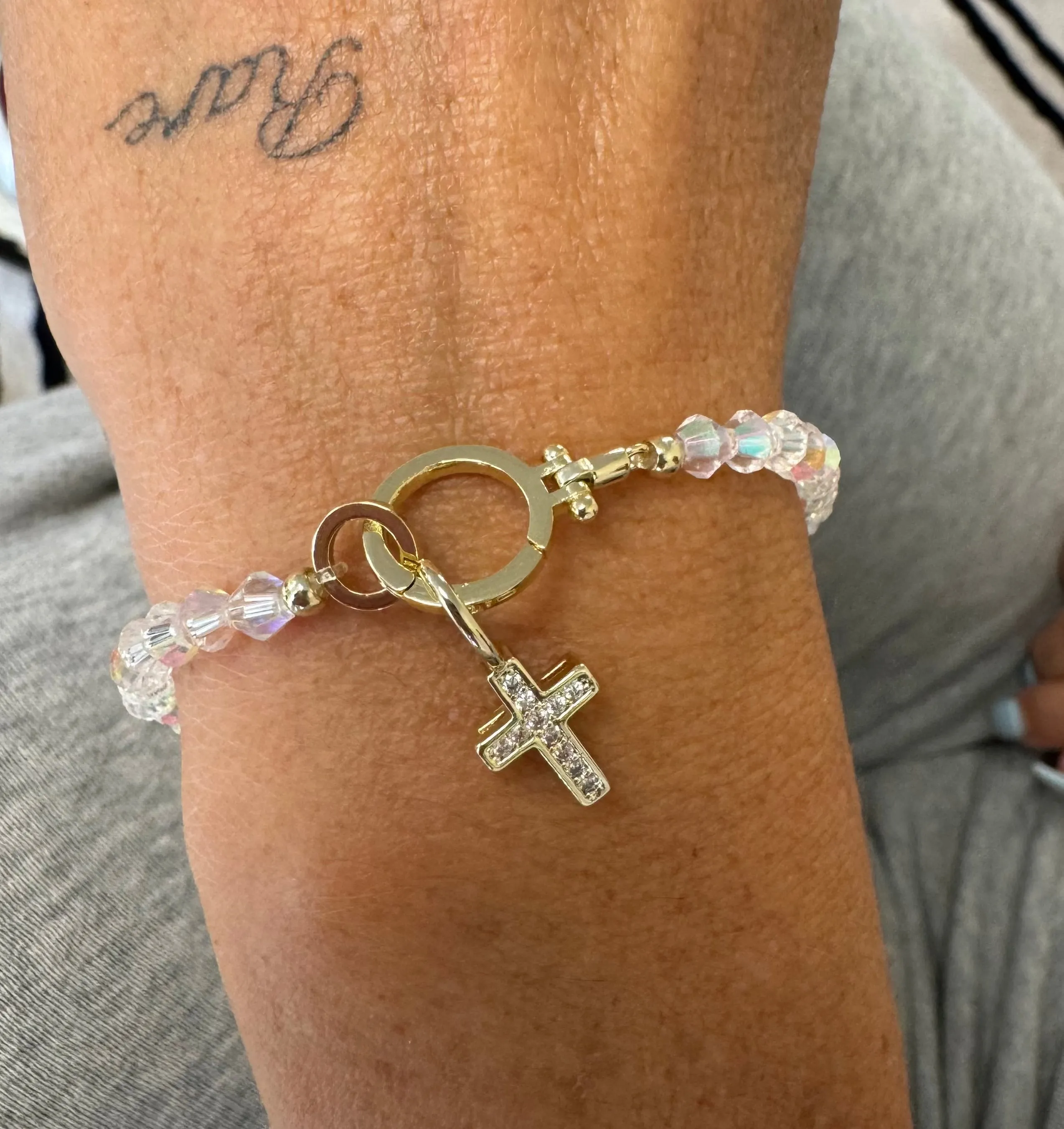 Customized Bead Stretch Bracelet with Hinge for Charms sold by The Sis Kiss product image thumbnail 5