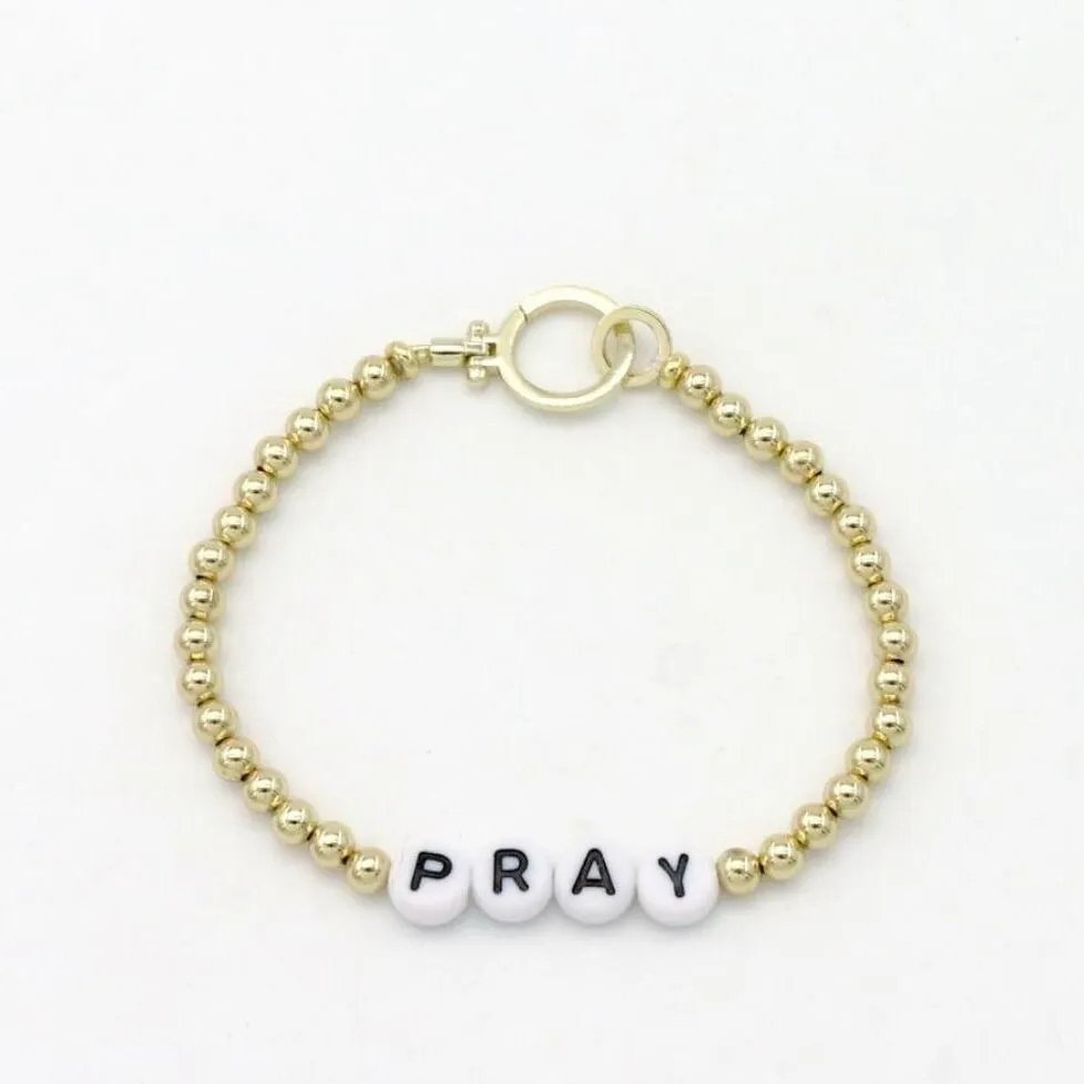 Customized Bead Stretch Bracelet with Hinge for Charms sold by The Sis Kiss