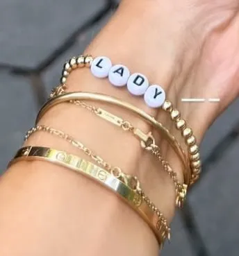 Customized Bead Stretch Bracelet with Hinge for Charms sold by The Sis Kiss product image thumbnail 3