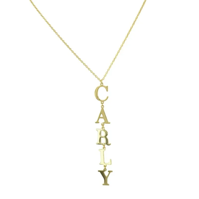 Custom Vertical Necklace made by The Sis Kiss