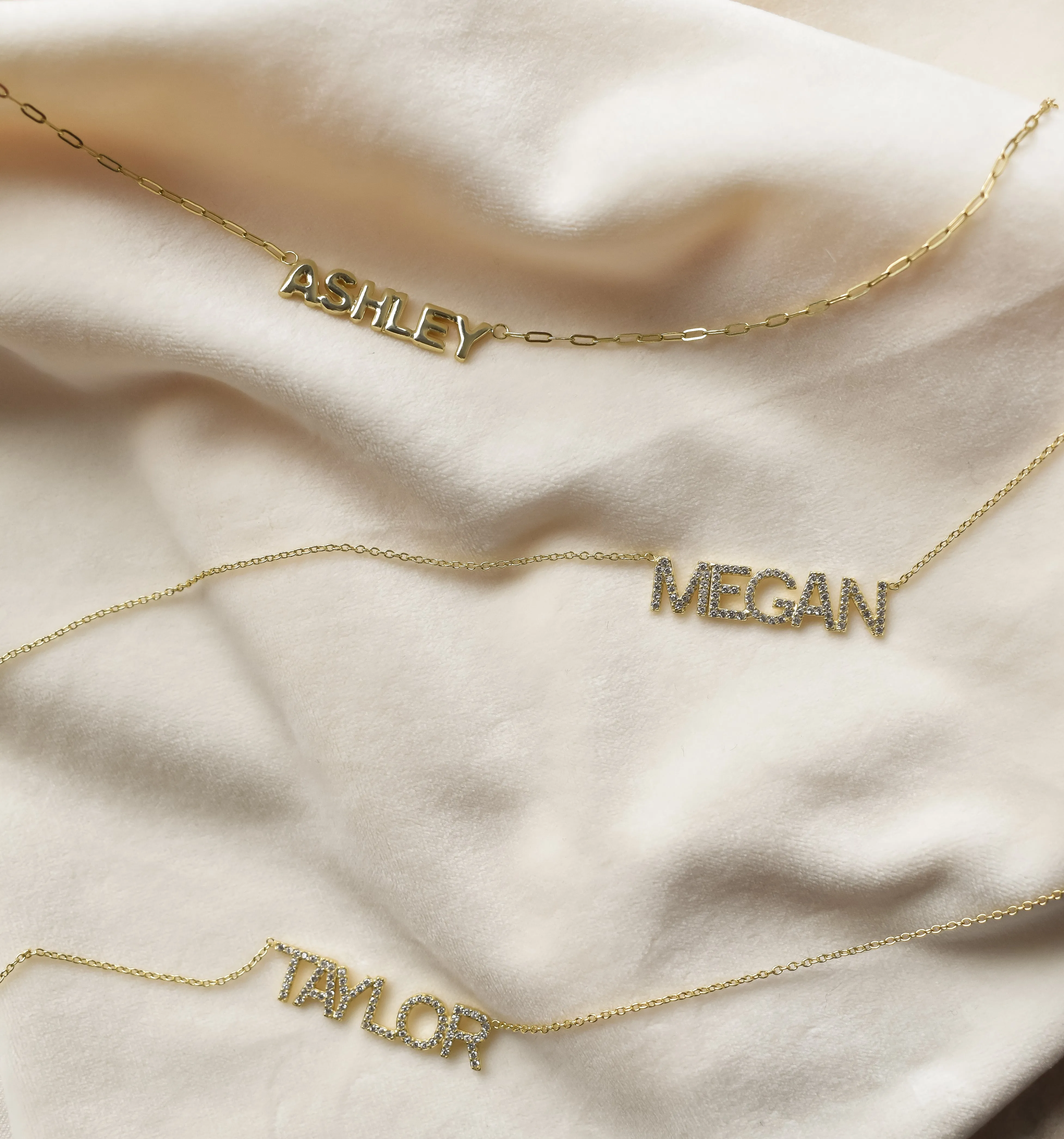 Custom Crystal Nameplate Necklace sold by The Sis Kiss product image thumbnail 5