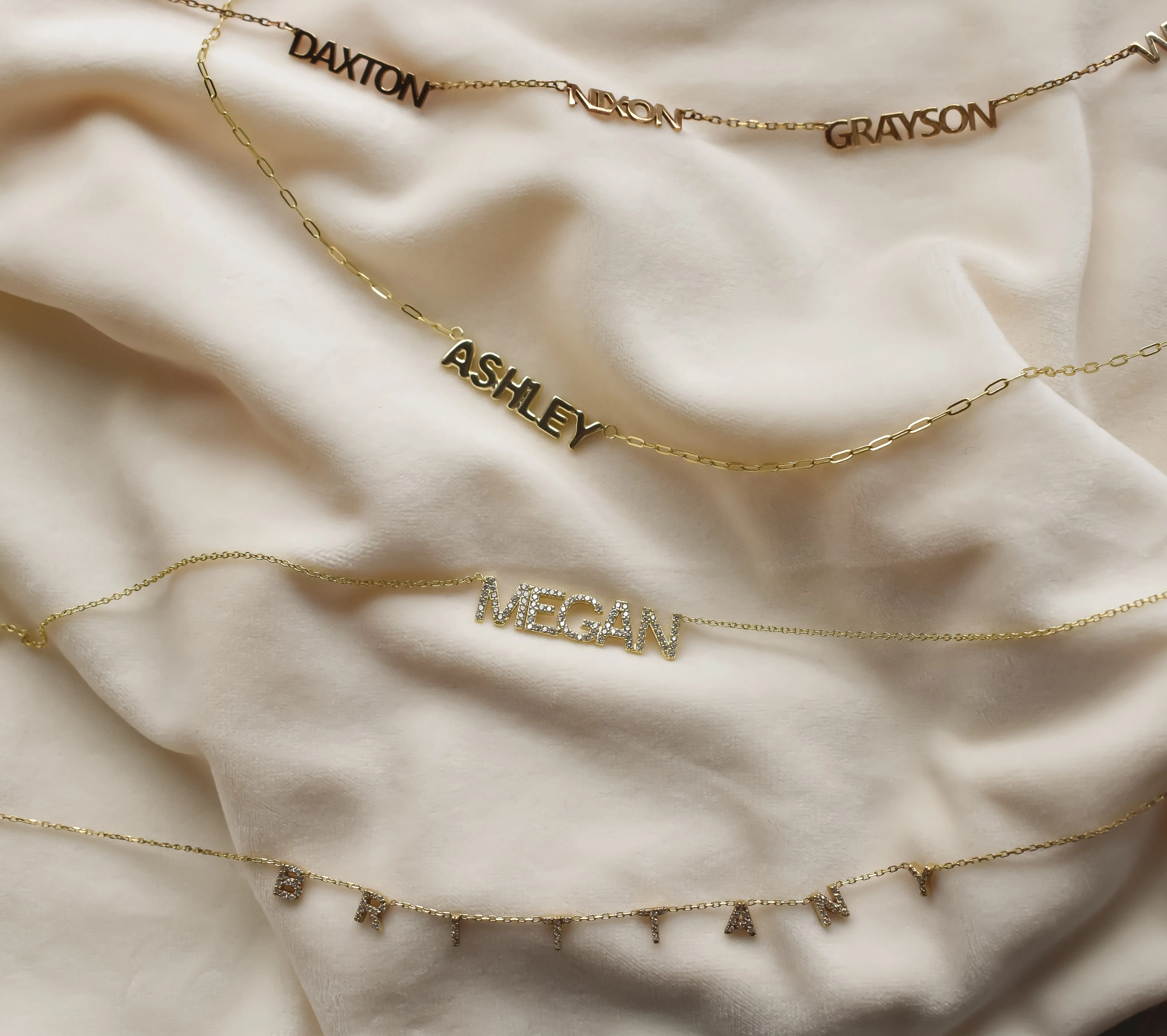 Custom Crystal Nameplate Necklace sold by The Sis Kiss product image thumbnail 4