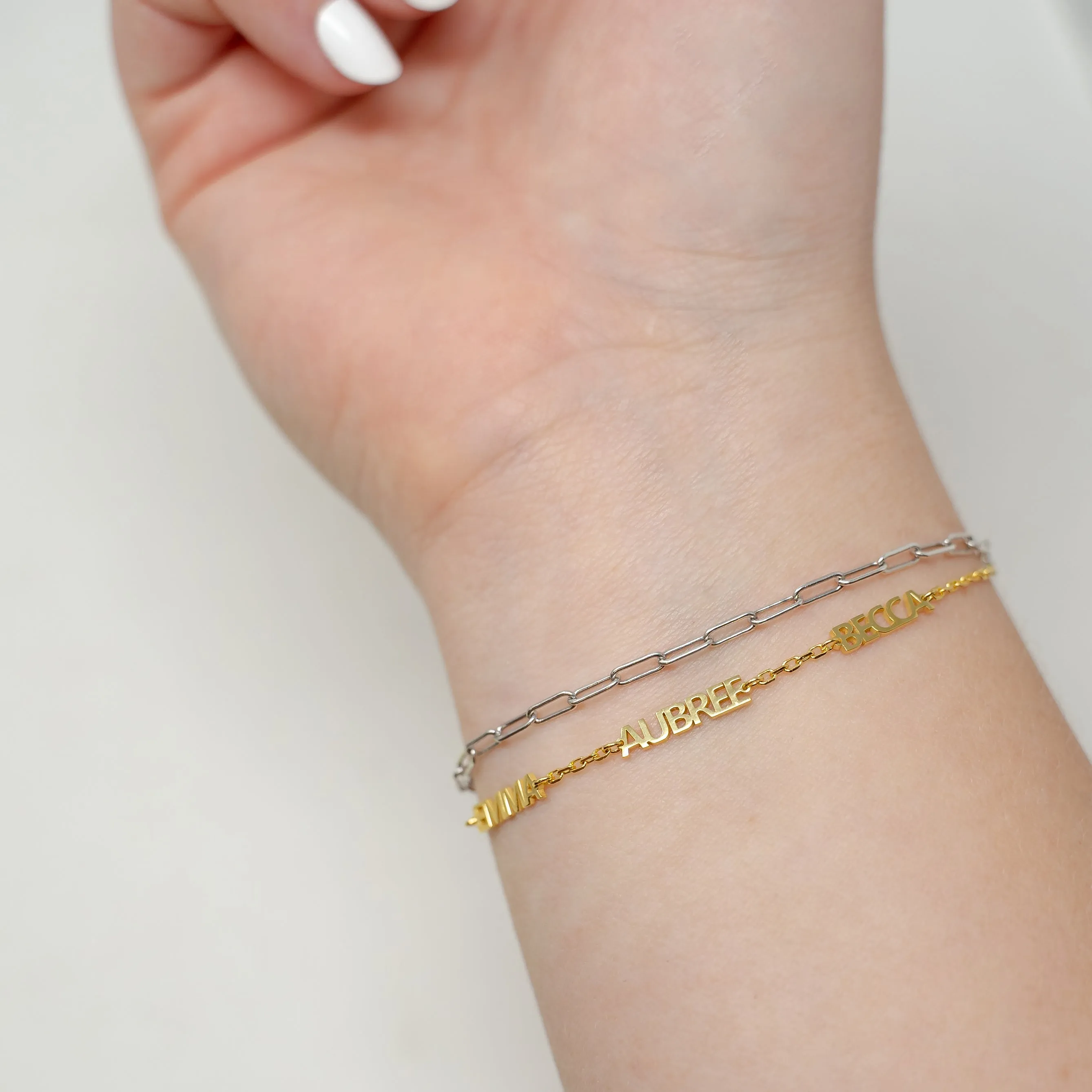 Custom My Mantra Name Bracelet sold by The Sis Kiss product image thumbnail 3