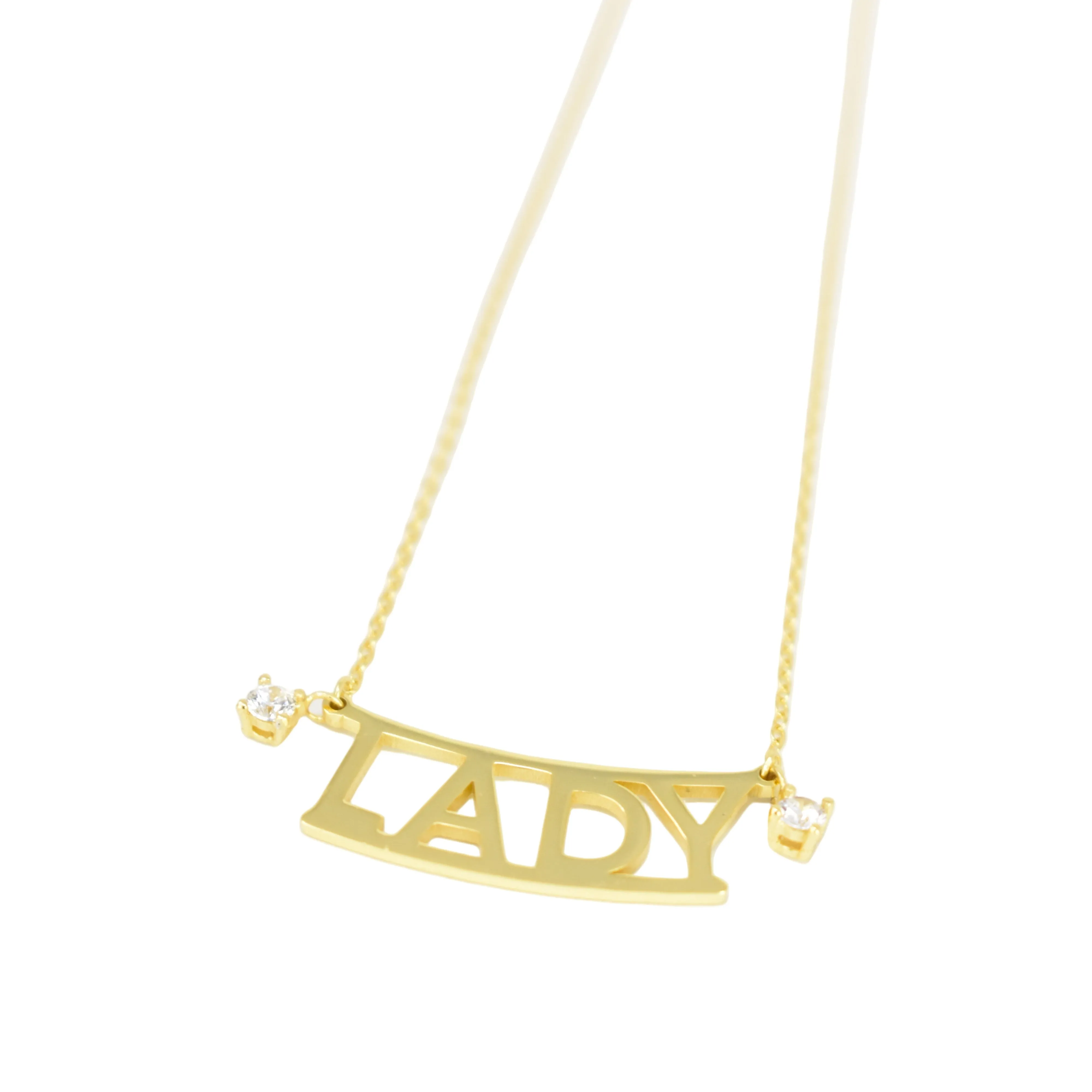 Custom Crystal Accent Bar Necklace sold by The Sis Kiss product image thumbnail 2