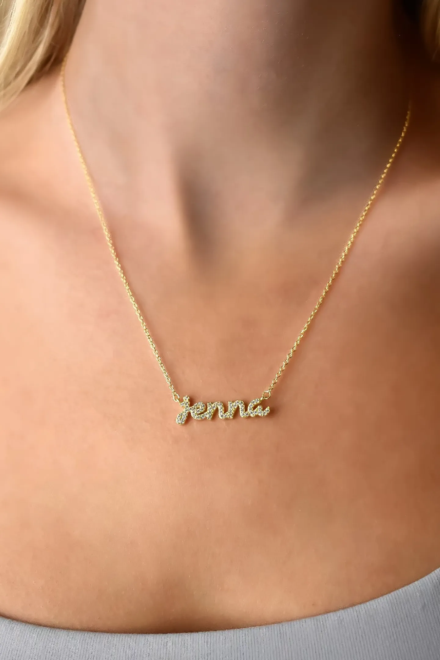 Custom Petite Script Multiple Name Necklace sold by The Sis Kiss product image thumbnail 4