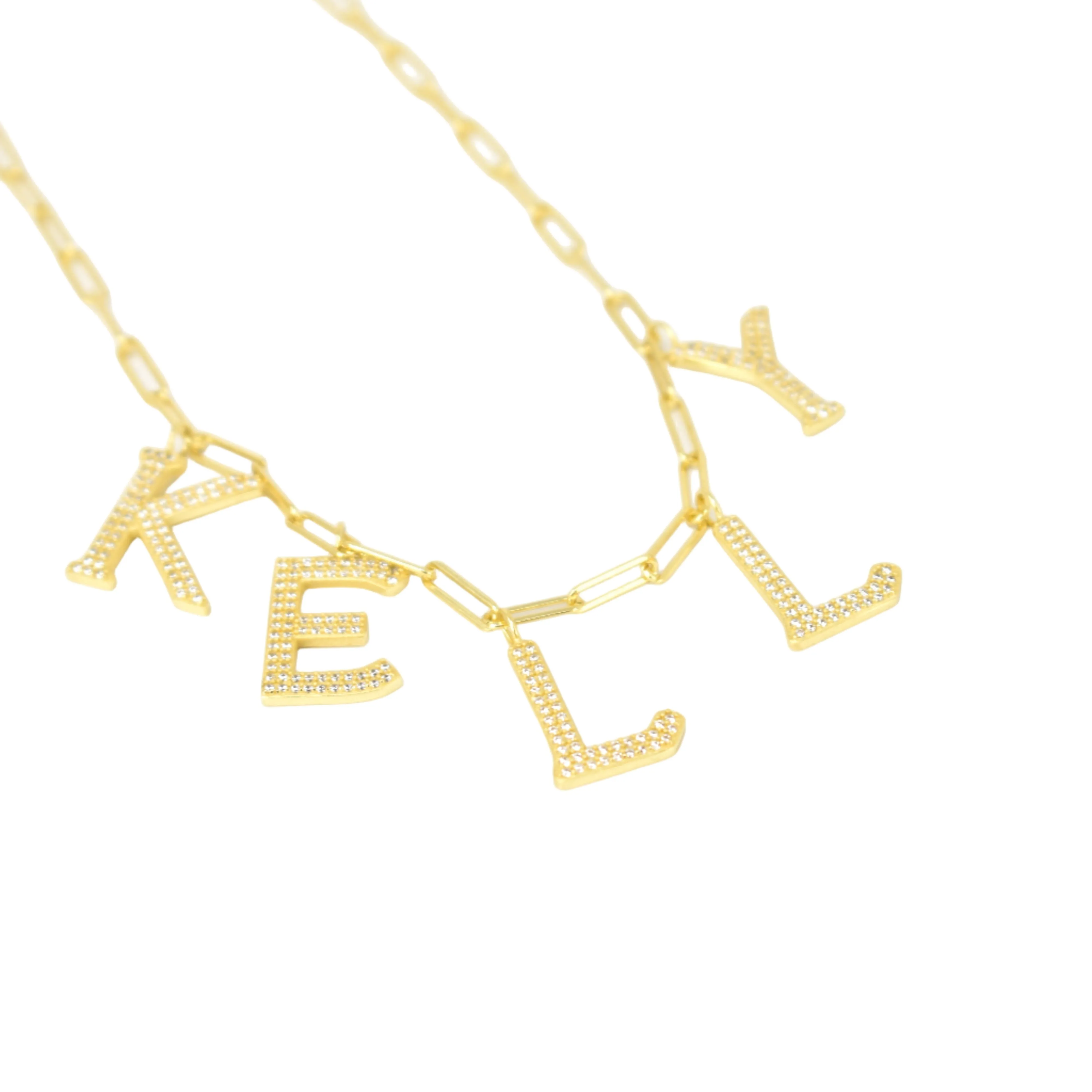 Custom Statement Name Necklace sold by The Sis Kiss product image thumbnail 2