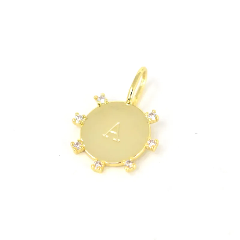 Harper Initial Charm sold by The Sis Kiss