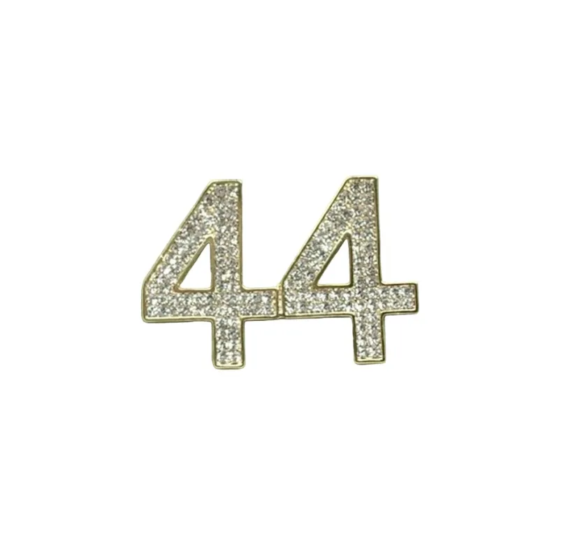 Customized Number Brooch made by The Sis Kiss