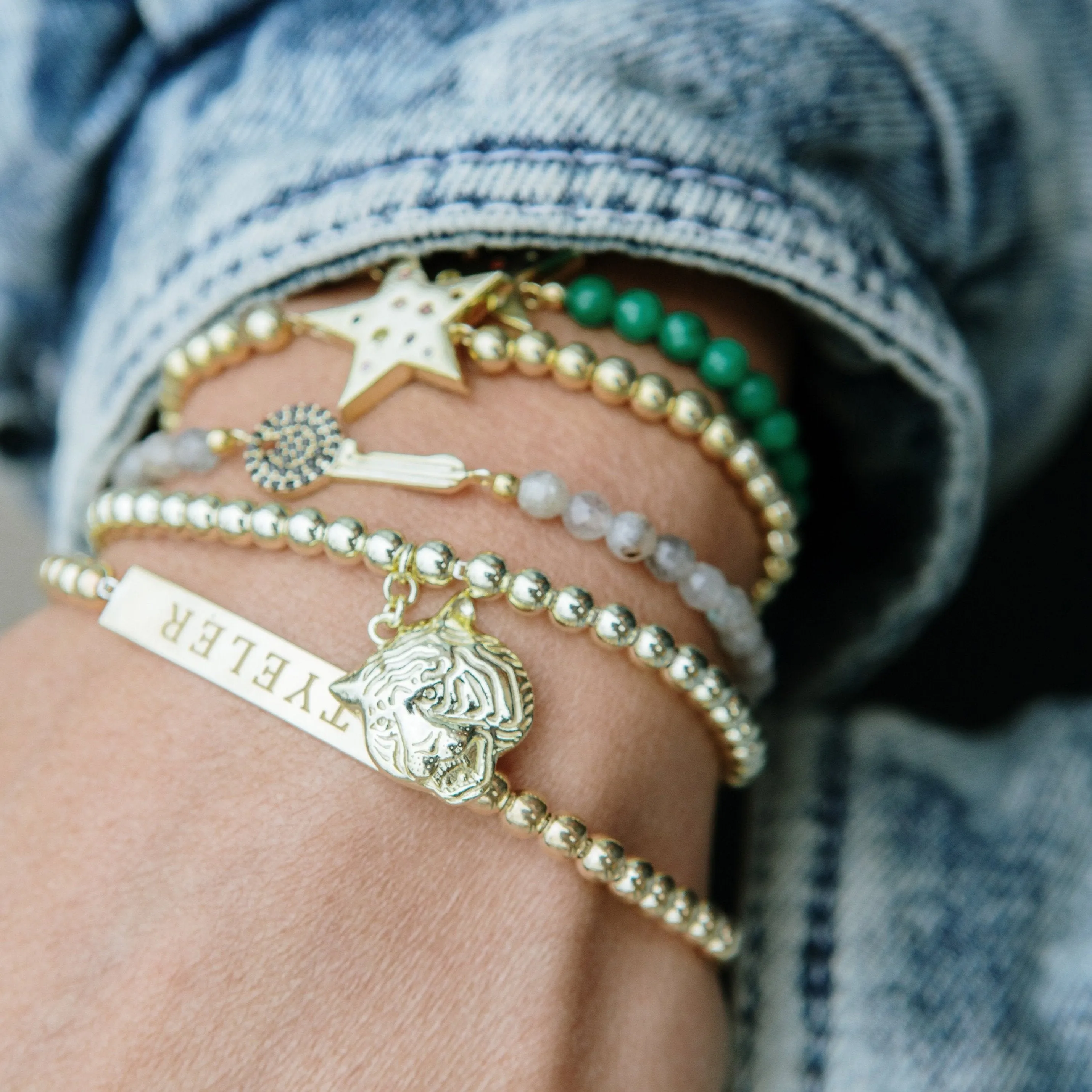 Crystal Star Beaded Stretch Bracelets sold by The Sis Kiss product image thumbnail 5