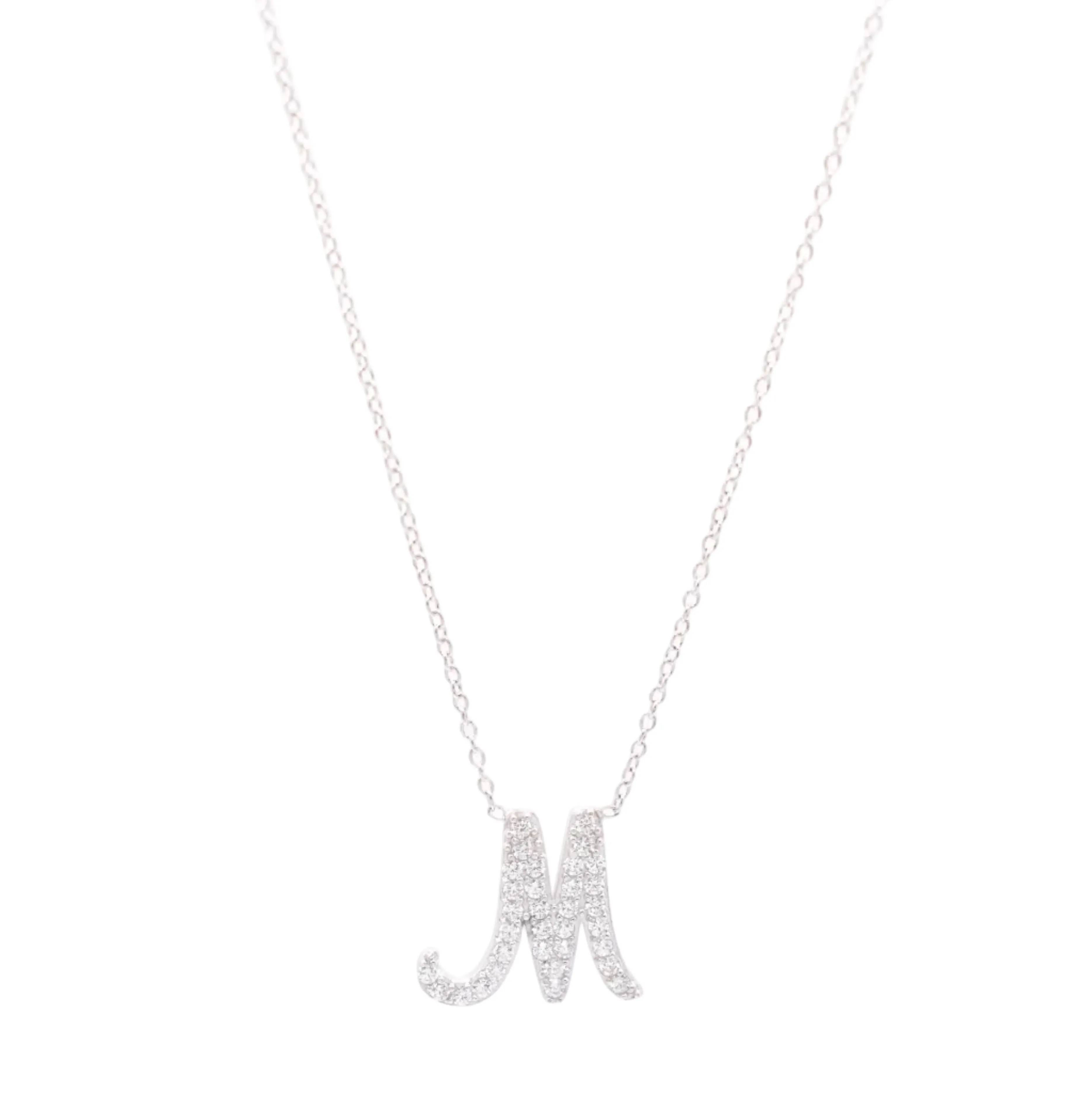 Custom Script Initial Necklace sold by The Sis Kiss product image thumbnail 2