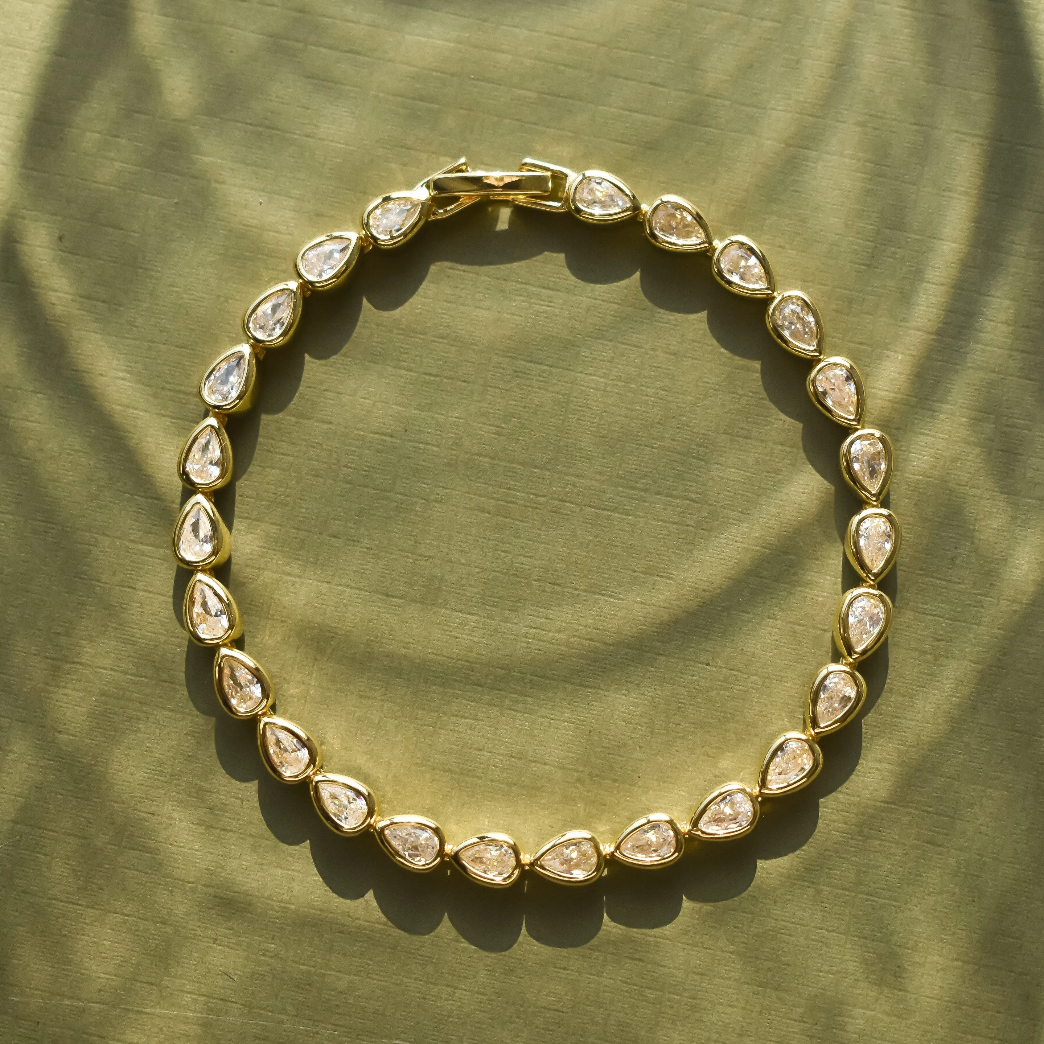 Golden Teardrop Bracelet sold by The Sis Kiss product image thumbnail 3
