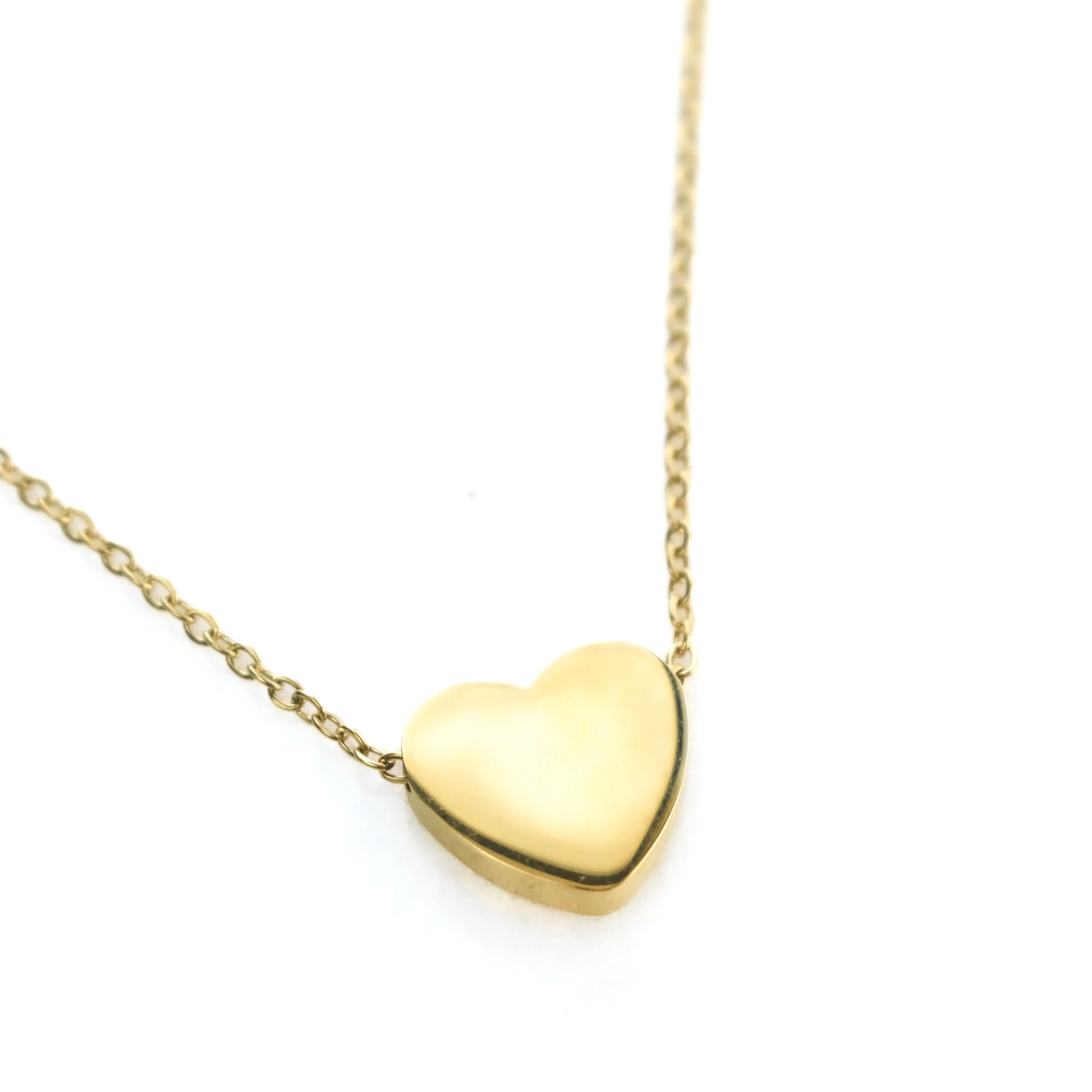 Custom Engraved Heart Necklace sold by The Sis Kiss