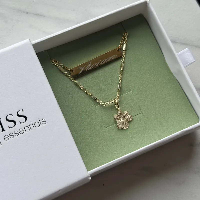Dog Mama Charm Necklace Set made by The Sis Kiss