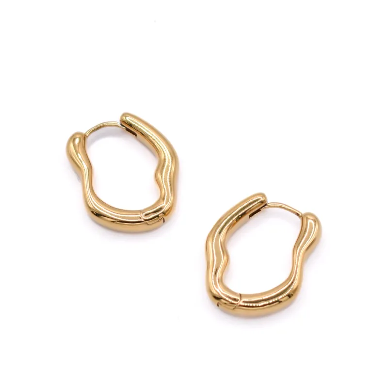 Liquid Gold Hoops made by Grace