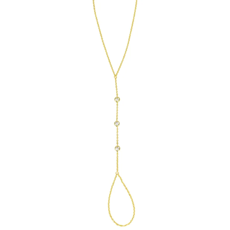 PREORDER Crystal Dotted Hand Chain made by The Sis Kiss